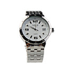 Stainless Steel Wrist Watch for Men White Dial
