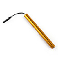 Stainless Touchscreen Stylus Pen w/ Anti-Dust Plug for iPad/iPad 2/iPhone/iTouch/Xoom/Playbook - Golden