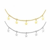 star choker necklace gold star necklace set for women choker necklace gift (3: 2pcs set)