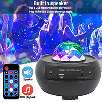 Star Galaxy Projector Light Auto-Off Timer Ocean Wave Projector Party Wedding Gift Multi Color miniinthebox