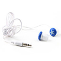 Star In-Ear Stereo Earphone for MP3/MP4 (Blue)