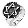 star of david medallion cast wide cast ring stainless steel band ring r670 (9)