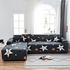 Star Print 1-Piece Sofa Cover Couch Cover Furniture Protector Soft Stretch Sofa Slipcover Spandex Jacquard Fabric Super Fit for 1~4 Cushion Couch and L Shape Sofa, Easy to Install