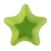 Star Shaped Silicone Mould for DIY Cake/Muffin/Cupcake/Soap,  Green