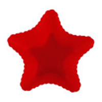 Star Shaped Silicone Mould for DIY Cake/Muffin/Cupcake/Soap,  Red