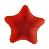 Star Shaped Silicone Mould for DIY Cake/Muffin/Cupcake/Soap, Deep Orange
