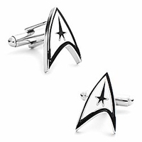 star trek officially licensed star trek cufflinks,  officially licensed