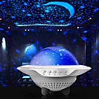 Starry sky projectionBluetooth Version UFO Star Projector Lamp Sleep Night Lights Rotating Lamp