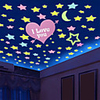 Stars Wall Stickers Luminous Wall Stickers Decorative Wall Stickers,  Silica Gel Home Decoration Wall Decal Window Decoration 5pcs / 100pcs
