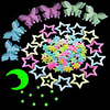 Stars Wall Stickers Luminous Wall Stickers Decorative Wall Stickers,  Silica Gel Home Decoration Wall Decal Window Decoration 5pcs / 100pcs