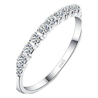 Statement Ring Silver Alloy 5 6 7 8 / Women