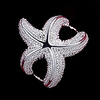 Statement Ring Silver Sterling Silver Starfish Ladies Unusual Unique Design 6 7 8 / Women