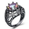 Statement Ring Vintage Style Black Brass Rhinestone Flower Ball Ladies Rustic / Lodge Hyperbole 1pc 5 6 7 8 9 / Women