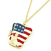 Statue Of Liberty Box Alloy Acrylic Necklace