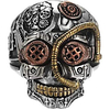 steampunk vintage gothic skull biker ring (11)