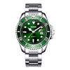 Steel Band Watches Japanese Quartz Outdoor Water Resistant / Waterproof Analog Black Green / Two Years / Stainless Steel / Calendar / date / day / Noctilucent / Large Dial