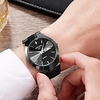 Steel Band Watches Quartz Water Resistant / Waterproof Analog - Digital Black Black / Blue / Stainless Steel / Calendar / date / day / Stopwatch