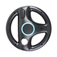 Steering Racing Wheel Controller for Wii Remote (Black/White)