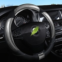 Steering Wheel Cover Style Deluxe Carbon Fiber Universal Car Steering Wheel Protector Anti-Slip Soft Interior Accessories for Women Men fit Car SUV Truck etc 15 inch four Seasons miniinthebox