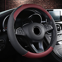Steering Wheel Cover Style Imitation Leather Universal Car Steering Wheel Protector Anti-Slip Soft Interior Accessories for Women Men fit Car SUV etc 15 inch four Seasons 1PCS miniinthebox