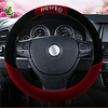 Steering Wheel Cover Style Lint Universal Car Steering Wheel Protector Anti-Slip Soft Interior Accessories for Women Men fit Car SUV Truck etc 15 inch four Seasons 1PCS miniinthebox