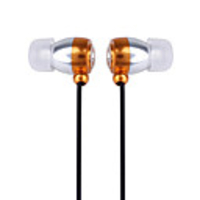 Stereo In-Ear Earphones (Orange/Silver)