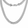 sterling silver 7mm miami cuban link chain necklace domed surface nickel free italy 26 inch