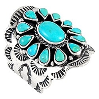 sterling silver genuine gemstones amp; turquoise (select color) (turquoise,  8)