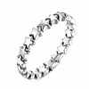 sterling silver mom star fashion ring for women