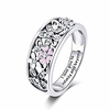 sterling silver rings flower rings for women engagement wedding rings for women size 6 7 8