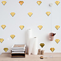 Still Life / Diamond Shapes Wall Stickers Mirror Wall Stickers Decorative Wall Stickers,  Acrylic Home Decoration Wall Decal Wall Decoration 12pcs