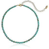 still surprise you turquoise and gold choker necklace