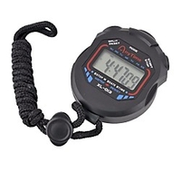 Stopwatch LCD Handheld Digital Professional With String Waterproof Sports Kitchen Timer Multifunctional Classic miniinthebox