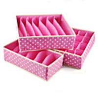 Storage Box Incorporating Three-piece Sets Of Underwear