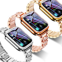 Strap Case Suitable for Apple Watch 40mm 44mm 38mm 42mm band for iwatch series 5 4 3 2 1 stainless steel diamond bracelet miniinthebox
