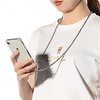 Strap Cord Metal Chain Tape Necklace Phone Case For iPhone SE 2020 / 11 / 11 Pro / 11 Pro Max / X / XS / XR / XS Max / 8Plus / 8 / 7Plus 7 / 6Plus / 6 / 6sPlus / 6s Soft Transparent Cover For Carry miniinthebox