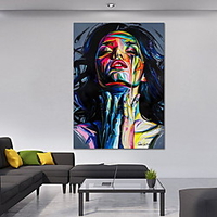 Street Graffiti Wall Art Canvas Prints Abstract Pop Art Girls Watercolor Canvas Paintings On The Wall Pictures For Home Decor miniinthebox