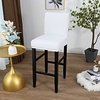 Stretch Bar Stool Cover Counter Stool Pub Chair Slipcover Black for Dining Room Cafe Barstool Slipcover Removable Furniture Chair Seat Cover Set of 2 Pcs miniinthebox