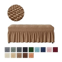 Stretch Bubble Lattice Bench Cover Ottoman Slipcovers Elastic Protector For Livingroom Bedrrom Floral Soft Durable Washable miniinthebox