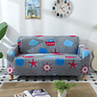 Stretch Slipcover Sofa Cover Couch Cover Cute Printed Sofa Cover Stretch Couch Cover Sofa Slipcovers for 1~4 Cushion Couch with One Free Pillow Case