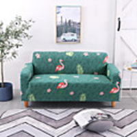 Stretch Slipcover Sofa Cover Couch Cover Flamingo Printed Sofa Cover Stretch Couch Cover Sofa Slipcovers for 1~4 Cushion Couch with One Free Pillow Case