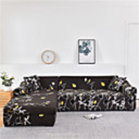 Stretch Slipcover Sofa Cover Couch Cover Floral Printed Sofa Cover Stretch Couch Cover Sofa Slipcovers for 1~4 Cushion Couch with One Free Pillow Case