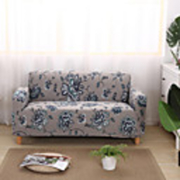 Stretch Slipcover Sofa Cover Couch Cover Floral Printed Sofa Cover Stretch Couch Cover Sofa Slipcovers for 1~4 Cushion Couch with One Free Pillow Case
