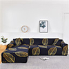 Stretch Slipcover Sofa Cover Couch Cover Gold Leaf Printed Sofa Cover Stretch Couch Cover Sofa Slipcovers for 1~4 Cushion Couch with One Free Pillow Case
