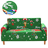 Stretch Slipcover Sofa Cover Couch Cover Green Christmas Print Dustproof All-powerful Slipcovers Stretch Waterproof Sofa Cover Super Soft Fabric Couch Cover