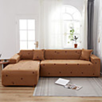 Stretch Slipcover Sofa Cover Couch Cover Heart Printed Sofa Cover Stretch Couch Cover Sofa Slipcovers for 1~4 Cushion Couch with One Free Pillow Case