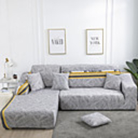 Stretch Slipcover Sofa Cover Couch Cover Leaf Printed Sofa Cover Stretch Couch Cover Sofa Slipcovers for 1~4 Cushion Couch with One Free Pillow Case