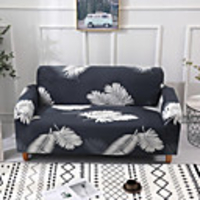 Stretch Slipcover Sofa Cover Couch Cover Leaf Printed Sofa Cover Stretch Couch Cover Sofa Slipcovers for 1~4 Cushion Couch with One Free Pillow Case