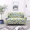 Stretch Slipcover Sofa Cover Couch Cover Leaf Printed Sofa Cover Stretch Couch Cover Sofa Slipcovers for 1~4 Cushion Couch with One Free Pillow Case