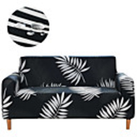 Stretch Slipcover Sofa Cover Couch Cover Leaves Print Dustproof All-powerful Slipcovers Stretch Waterproof Sofa Cover Super Soft Fabric Couch Cover